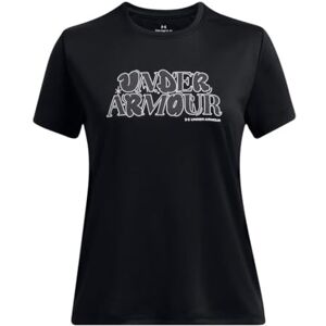 Under Armour Girl's UA Tech Wordmark SS Shirt Black Under Armour Girl's UA Tech Wordmark SS Shirt Black