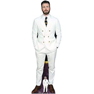 STAR CUTOUTS CS890 Chris Evans Lifesize Cardboard Cutout with Free Mini Standee Great for Fans, Gifts, Birthdays & Parties STAR CUTOUTS CS890 Chris Evans Lifesize Cardboard Cutout with Free Mini Standee Great for Fans, Gifts, Birthdays & Parties
