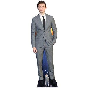 STAR CUTOUTS Ltd CS756 Tom Holland Lifesize Cutout with 1 x Free Mini Cardboard Cut Out, Multicolor STAR CUTOUTS Ltd CS756 Tom Holland Lifesize Cutout with 1 x Free Mini Cardboard Cut Out, Multicolor