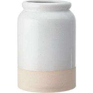 KitchenCraft Idilica Stoneware Utensil Holder, Cream, 18cm KitchenCraft Idilica Stoneware Utensil Holder, Cream, 18cm