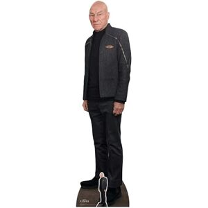 STAR CUTOUTS – SC4706 – Star Trek Jean-Luc Picard Black Outfit Lifesize Cardboard Cutout 179cm – Patrick Stewart – Official Star Trek Gift STAR CUTOUTS – SC4706 – Star Trek Jean-Luc Picard Black Outfit Lifesize Cardboard Cutout 179cm – Patrick Stewart – Official Star Trek Gift