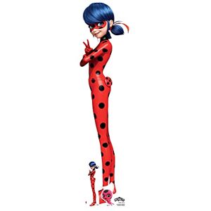 STAR CUTOUTS SC4041 Ladybug Miraculous: Tales of Ladybug & Cat Noir Cardboard Cut Out Height 136cm STAR CUTOUTS SC4041 Ladybug Miraculous: Tales of Ladybug & Cat Noir Cardboard Cut Out Height 136cm