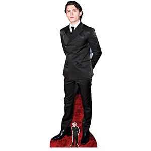 STAR CUTOUTS CS939 Tom Holland Smart Black Suit Lifesize Cardboard Cutout With Free Mini, Regular STAR CUTOUTS CS939 Tom Holland Smart Black Suit Lifesize Cardboard Cutout With Free Mini, Regular