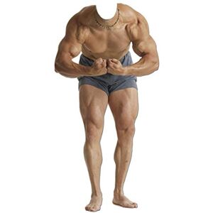 Iconicgreats Muscle Man Stand In Cardboard Cutout Fun Figure - 180cm Tall - Cardboard Cutout Iconicgreats Muscle Man Stand In Cardboard Cutout Fun Figure - 180cm Tall - Cardboard Cutout