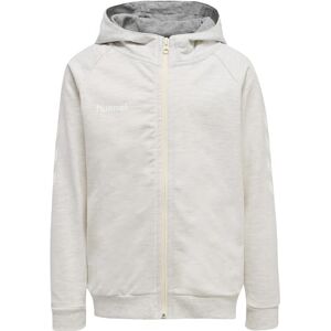 hummel Unisex Children's Hmlgo Cotton Zip Hoodie Hooded Jacket, EGRET MELANGE, 128 hummel Unisex Children's Hmlgo Cotton Zip Hoodie Hooded Jacket, EGRET MELANGE, 128
