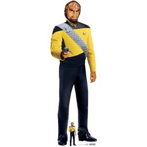 STAR CUTOUTS – SC4678 – Star Trek Worf Lifesize Cardboard Cutout 193cm – Michael Dorn – Star Trek Gift for Fans, Collectors & Displays STAR CUTOUTS – SC4678 – Star Trek Worf Lifesize Cardboard Cutout 193cm – Michael Dorn – Star Trek Gift for Fans, Collectors & Displays