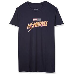 Marvel Men's Uxmissmts010 T-Shirt, Navy Blue, S Marvel Men's Uxmissmts010 T-Shirt, Navy Blue, S