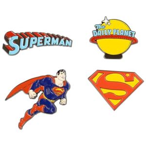Grupo Erik Set Of 4 Enamel Pins DC Comics Superman Merchandise Cute Pin Badges, Bag Pins Superman Gifts Under 15 Pounds, Funny Gifts For Friends Grupo Erik Set Of 4 Enamel Pins DC Comics Superman Merchandise Cute Pin Badges, Bag Pins Superman Gifts Under 15 Pounds, Funny Gifts For Friends