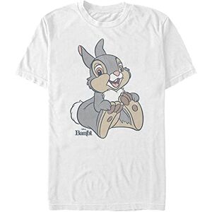 Disney Bambi-Big Thumper Organic Short Sleeve T-Shirt, White, XL Disney Bambi-Big Thumper Organic Short Sleeve T-Shirt, White, XL