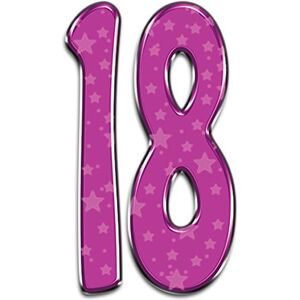 STAR CUTOUTS Cut Out of Number 18 STAR CUTOUTS Cut Out of Number 18