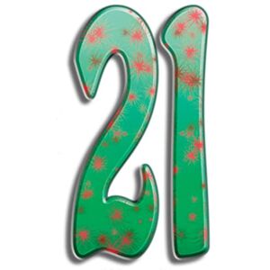 STAR CUTOUTS Cut Out of Number 21 STAR CUTOUTS Cut Out of Number 21