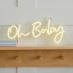 Ginger Ray White Oh Baby Neon Wall Light Baby Shower or Nursery Decoration 17cm x 34cm Ginger Ray White Oh Baby Neon Wall Light Baby Shower or Nursery Decoration 17cm x 34cm