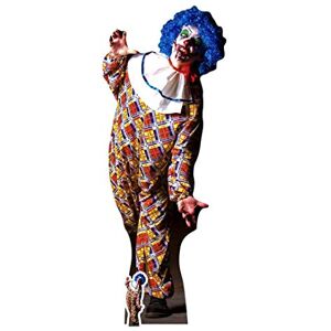 STAR CUTOUTS It Is A Very Scary Male Clown Cut Out, Cardboard, Multi-Colour, 175 x 68 x 175 cm STAR CUTOUTS It Is A Very Scary Male Clown Cut Out, Cardboard, Multi-Colour, 175 x 68 x 175 cm