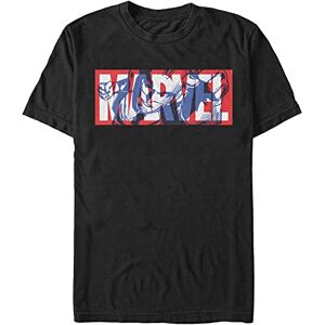 Marvel Avengers Classic-Cap Organic Short Sleeve T-Shirt, Black, M Marvel Avengers Classic-Cap Organic Short Sleeve T-Shirt, Black, M