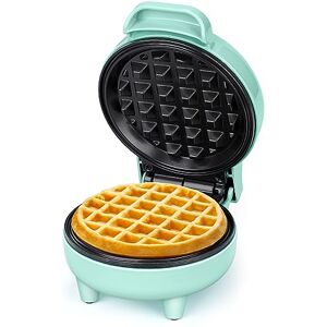 SNAILAR Mini Waffle Maker, 550W Waffle Iron, Ready Indicator Light, Non Stick Coating, Cool Touch Handle, Compact Size, Green SNAILAR Mini Waffle Maker, 550W Waffle Iron, Ready Indicator Light, Non Stick Coating, Cool Touch Handle, Compact Size, Green