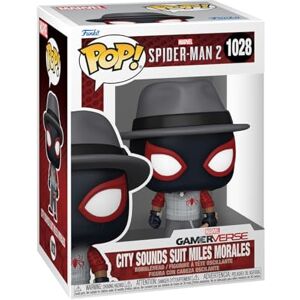Funko POP! Marvel Miles (City Sounds Suit) Spider-Man 2#1028 Vinyl Figure One Size Funko POP! Marvel Miles (City Sounds Suit) Spider-Man 2#1028 Vinyl Figure One Size