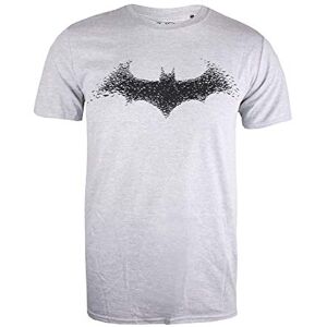 DC Comics Men's Batman Bat Logo T Shirt, Heather Grey, S UK DC Comics Men's Batman Bat Logo T Shirt, Heather Grey, S UK