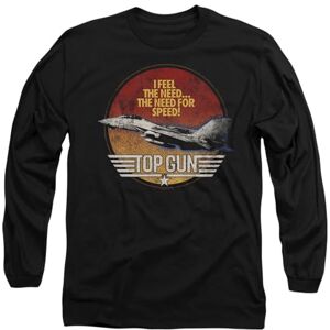 Top Gun Fighter Unisex Adult Longsleeve T Shirt, Black, X-Large Top Gun Fighter Unisex Adult Longsleeve T Shirt, Black, X-Large