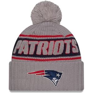 New Era Men's NFL Sideline Knit New England Patriots One Size Fits Most New Era Men's NFL Sideline Knit New England Patriots One Size Fits Most