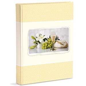 Mareli Communion Photo Album 20 x 25 cm 60 White Pages in Thick and Durable Cardboard Intervaled with Pergamin Format 20 x 25 cm, Photo Symbols Communion Mareli Communion Photo Album 20 x 25 cm 60 White Pages in Thick and Durable Cardboard Intervaled with Pergamin Format 20 x 25 cm, Photo Symbols Communion