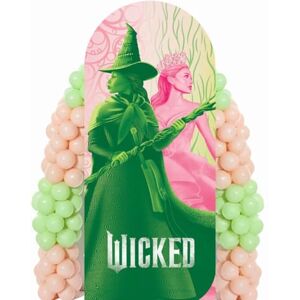STAR CUTOUTS SC4619 Wicked Glinda & Elphaba Logo Backdrop – 185cm Lifesize Cardboard Cutout Official Party, Birthday & Room Decoration STAR CUTOUTS SC4619 Wicked Glinda & Elphaba Logo Backdrop – 185cm Lifesize Cardboard Cutout Official Party, Birthday & Room Decoration