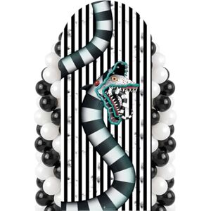 STAR CUTOUTS SC4660 Beetlejuice 1988 Sandworm White Backdrop – 185cm Cardboard Cutout for Halloween, Parties & Movie Fans STAR CUTOUTS SC4660 Beetlejuice 1988 Sandworm White Backdrop – 185cm Cardboard Cutout for Halloween, Parties & Movie Fans