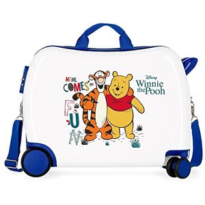 Disney Winnie The Pooh Children's Suitcase White 50x39x20cm Rigid ABS Combination Closure Side 34L 1.8 kg 4 Wheels Disney Winnie The Pooh Children's Suitcase White 50x39x20cm Rigid ABS Combination Closure Side 34L 1.8 kg 4 Wheels