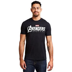 Marvel Men's Avengers Endgame Logo T Shirt, Black, L UK Marvel Men's Avengers Endgame Logo T Shirt, Black, L UK