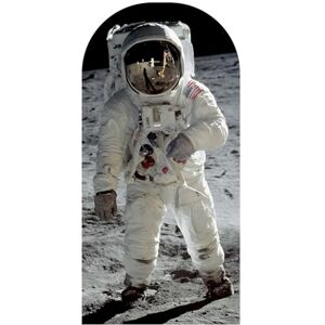 STAR CUTOUTS Ltd SC1347 Buzz Aldrin Astronaut Cutout Man on The Moon Stand in Cardboard Standee Perfect for Parties, Gifting and Events 5ft 4 194cm Tall STAR CUTOUTS Ltd SC1347 Buzz Aldrin Astronaut Cutout Man on The Moon Stand in Cardboard Standee Perfect for Parties, Gifting and Events 5ft 4 194cm Tall