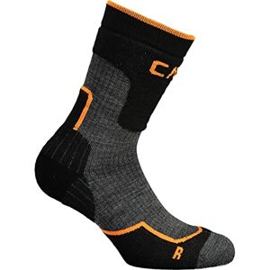 CMP Trekking Sock Wool Mid, Black-Orange, 46/48 CMP Trekking Sock Wool Mid, Black-Orange, 46/48