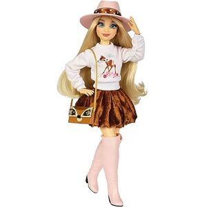 Disney Fashion Dolls Bambi 30cm/11.5" Tall with 13 Points of Articulation, Two Complete Mix-and-Match Outfits and Glittery Mickey Ring for You For Girls Aged 6+ Disney Fashion Dolls Bambi 30cm/11.5" Tall with 13 Points of Articulation, Two Complete Mix-and-Match Outfits and Glittery Mickey Ring for You For Girls Aged 6+