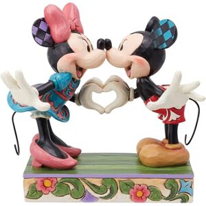 Enesco Disney Traditions by Jim Shore Mickey and Minnie Mouse Making Heart Hands Figurine, 6.125 Inch, Multicolor Enesco Disney Traditions by Jim Shore Mickey and Minnie Mouse Making Heart Hands Figurine, 6.125 Inch, Multicolor