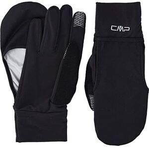 CMP Woman Gloves With Laminated Fold-Back Mitten, Black, S/M CMP Woman Gloves With Laminated Fold-Back Mitten, Black, S/M