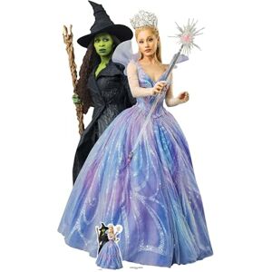 STAR CUTOUTS SC4899 Wicked For Good Movie Glinda & Elphaba Double Cardboard Cutout 159cm – Ideal for Wicked Movie Gifts, Events, Fans & Displays STAR CUTOUTS SC4899 Wicked For Good Movie Glinda & Elphaba Double Cardboard Cutout 159cm – Ideal for Wicked Movie Gifts, Events, Fans & Displays