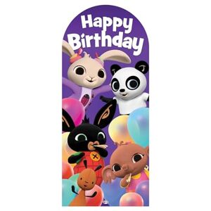 STAR CUTOUTS SC4532 Bing Happy Birthday Sailboard Cardboard Cut Out Height 185cm Ideal for Fans, Parties & Celebrations STAR CUTOUTS SC4532 Bing Happy Birthday Sailboard Cardboard Cut Out Height 185cm Ideal for Fans, Parties & Celebrations