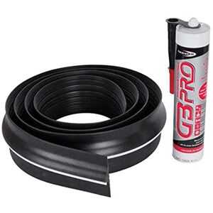 STORMGUARD 04SR5072515BL Garage Floor Seal Threshold 2515MM Black, Aluminium STORMGUARD 04SR5072515BL Garage Floor Seal Threshold 2515MM Black, Aluminium