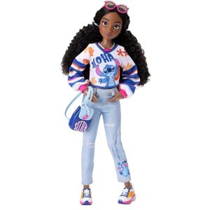 Disney Fashion Dolls Dark Hair Stitch 30cm/11.5" Tall with 13 Points of Articulation, Two Complete Mix-and-Match Outfits and Glittery Mickey Ring for You! Disney Fashion Dolls Dark Hair Stitch 30cm/11.5" Tall with 13 Points of Articulation, Two Complete Mix-and-Match Outfits and Glittery Mickey Ring for You!