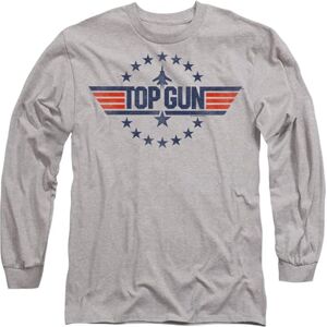 Top Gun Star Logo Mens Long Sleeve T Shirt, Athletic Heather, X-Large Top Gun Star Logo Mens Long Sleeve T Shirt, Athletic Heather, X-Large