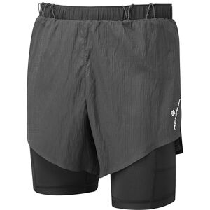 Ronhill Running, Men's Tech Race Twin 2in1 Short, All Black, Size M Ronhill Running, Men's Tech Race Twin 2in1 Short, All Black, Size M