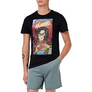 Marvel Men's Uxmissmts007 T-Shirt, Black, M Marvel Men's Uxmissmts007 T-Shirt, Black, M