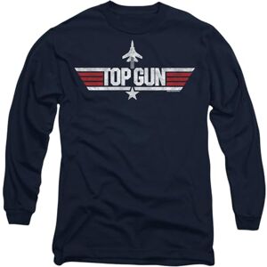 Top Gun Paramount, Logo Navy Mens Long Sleeve T Shirt, Navy, Large Top Gun Paramount, Logo Navy Mens Long Sleeve T Shirt, Navy, Large