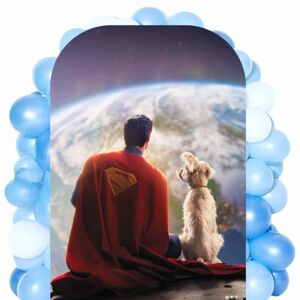 STAR CUTOUTS SC4637 Superman Movie Superman and Krypto Moon Backdrop Cardboard Cut Out Height 131cm STAR CUTOUTS SC4637 Superman Movie Superman and Krypto Moon Backdrop Cardboard Cut Out Height 131cm