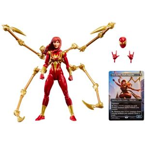 Marvel Legends Series Magic: The Gathering Mary Jane Watson (Iron Spider), Spider-Man Action Figure and Exclusive Foil Trading Card Marvel Legends Series Magic: The Gathering Mary Jane Watson (Iron Spider), Spider-Man Action Figure and Exclusive Foil Trading Card