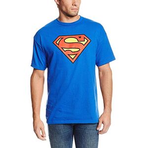 DC Comics Men's Superman Classic Logo T-Shirt, Royal, XL DC Comics Men's Superman Classic Logo T-Shirt, Royal, XL