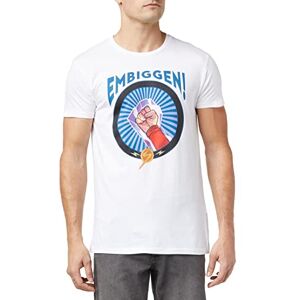 Marvel Men's Uxmissmts008 T-Shirt, White, XXL Marvel Men's Uxmissmts008 T-Shirt, White, XXL