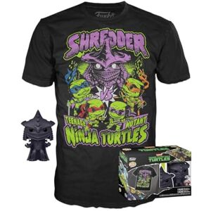 Funko Pop! & Tee: Teenage Mutant Ninja Turtles (Teenage Mutant Ninja Turtles (TMNT) ) 2- Shredder (Bk Ch) Medium T-Shirt Clothes With Collectable Vinyl Figure Gift Idea for Adults Unisex Funko Pop! & Tee: Teenage Mutant Ninja Turtles (Teenage Mutant Ninja Turtles (TMNT) ) 2- Shredder (Bk Ch) Medium T-Shirt Clothes With Collectable Vinyl Figure Gift Idea for Adults Unisex