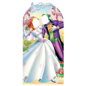 STAR CUTOUTS Ltd SC1400 Joker Harley Quinn Wedding Adult Stand-in Lifesize Cardboard Cutout 194cm Tall 95cm Wide, Multicolour STAR CUTOUTS Ltd SC1400 Joker Harley Quinn Wedding Adult Stand-in Lifesize Cardboard Cutout 194cm Tall 95cm Wide, Multicolour