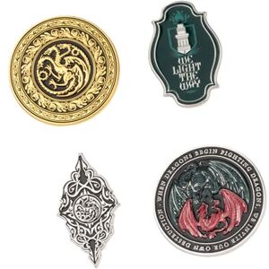 Grupo Erik Set Of 4 Enamel Pins House Of The Dragon Merch Cute Pin Badges, Bag Pins House Of Dragon Gifts Under 15 Pounds, Game Of Thrones Merchandise, Game Of Thrones Gifts Grupo Erik Set Of 4 Enamel Pins House Of The Dragon Merch Cute Pin Badges, Bag Pins House Of Dragon Gifts Under 15 Pounds, Game Of Thrones Merchandise, Game Of Thrones Gifts