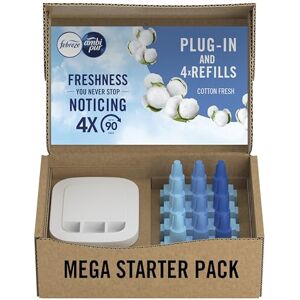 Febreze 3Volution Plug In Air Freshener Starter Kit + 4 Refills, (20mlx4), Odour Fighter Febreze 3Volution Plug In Air Freshener Starter Kit + 4 Refills, (20mlx4), Odour Fighter