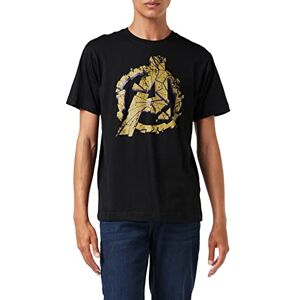 Marvel Men's Avengers Cracked T Shirt, Black (Black Blk), XL UK Marvel Men's Avengers Cracked T Shirt, Black (Black Blk), XL UK